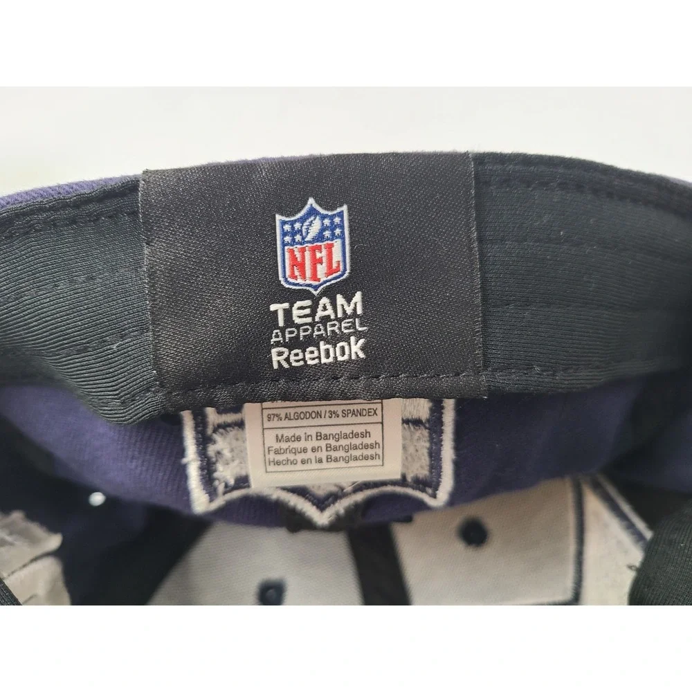 Youth Dallas Cowboys Big Wrap Logo Reebok Flex‎ Fitted Hat Cap NFL Football Blue